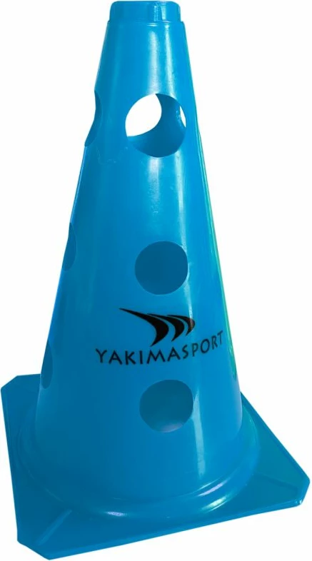 Športni stožec Yakimasport s preluknjavami 23 cm, moder 100605