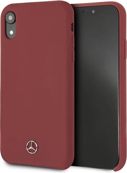 Silikonski ovitek za iPhone XR, Mercedes MEHCI61SILRE, rdeč