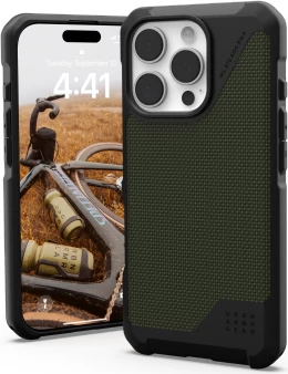 Ovitek za telefon UAG Metropolis LT MagSafe za iPhone 16 Pro, KEVLAR, zelen