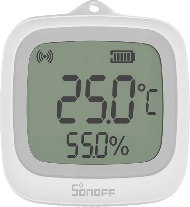 Senzor za temperaturo in vlažnost Sonoff SNZB-02WD, ZigBee, LCD, bel