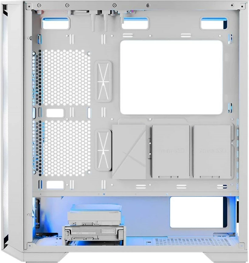 Ohišje MODECOM HORIZON ARGB Flow MIDI, USB 3.0 x2, CYPE-C, belo