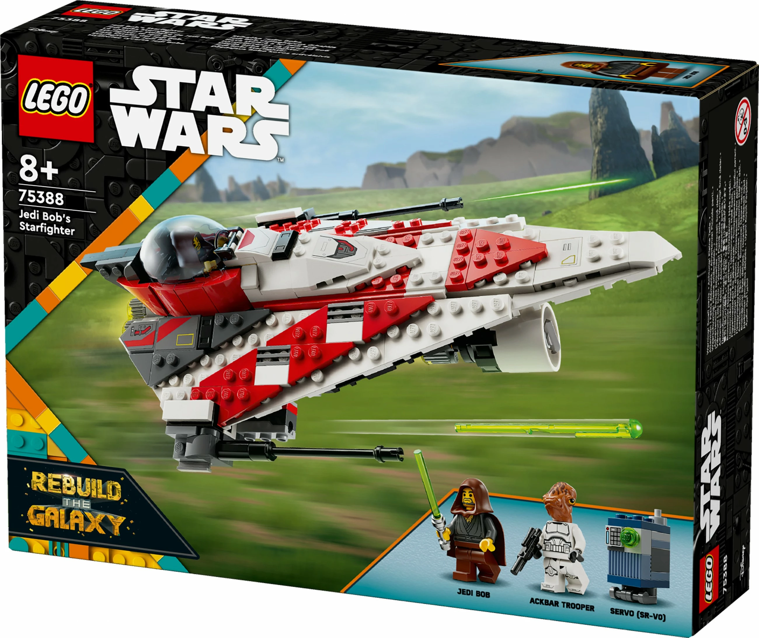Set gradnje Jedi Bob's Starfighter, LEGO, 305 kosov, večbarven