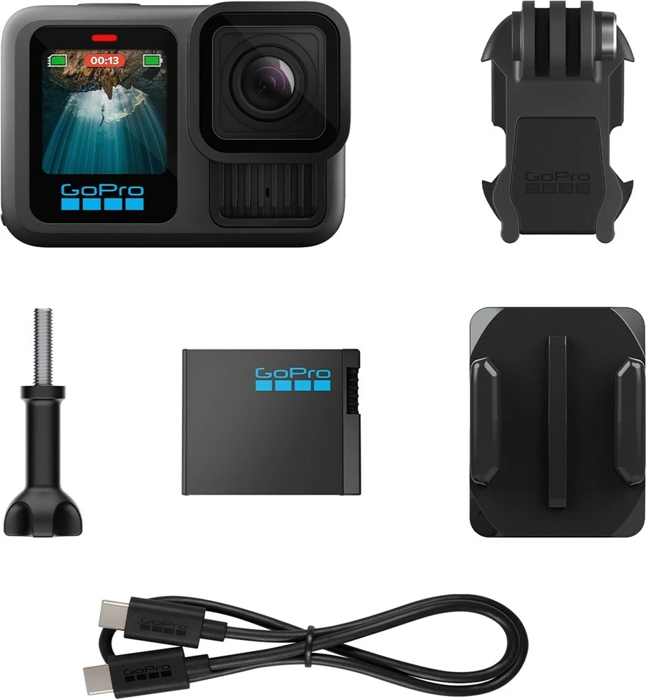 Akcijska kamera GoPro HERO13 BLACK, 27,6 MP, 5.3K Ultra HD, črna