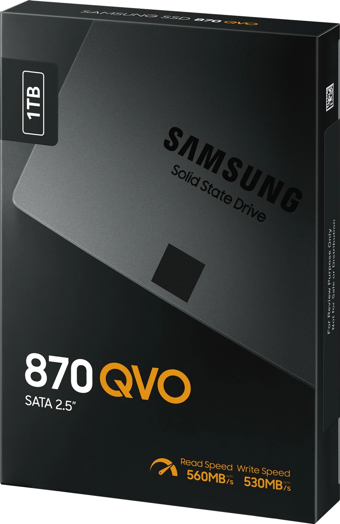 SSD 1 TB, 2,5", 560 MB/s, 6 Gbit/s, Samsung 870 QVO