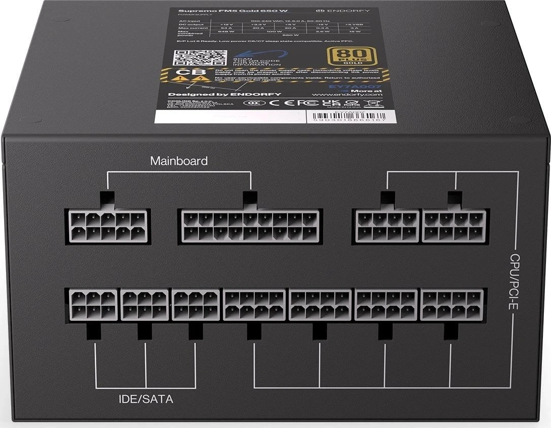 Napajalnik Endorfy Supremo FM5 Gold 650W (EY7A007)