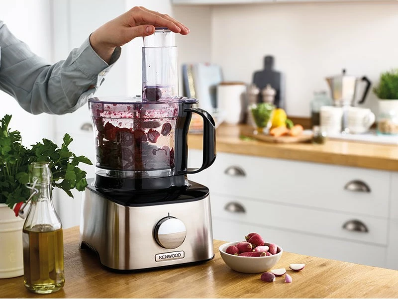 Kuhinjski procesor Kenwood Multipro Compact, 2,1 L, 800 W, inox/črn