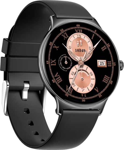 Pametna ura, zaslon 1,43'' AMOLED 466×466, Colmi V89, Bluetooth klici, IP67, Android/iOS, črna