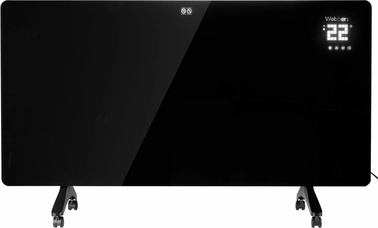 Infrardeči grelec Webber Aura IGH720, 720 W, LED zaslon, upravljanje z aplikacijo, črn