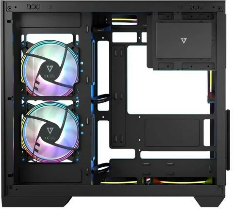 Računalniško ohišje Volcano Panorama APEX ARGB 3F Midi MODECOM, siva