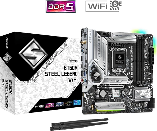Plošča matična ASRock B760M Steel Legend WiFi