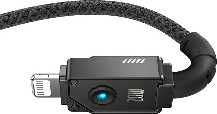 Kabel Unbreakable USB C na iP, 1 m, 20 W, črn - Baseus