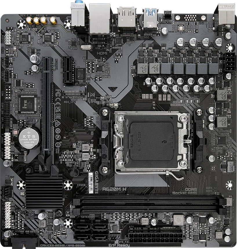 Mikro ATX matična plošča Gigabyte A620M H, Socket AM5, DDR5