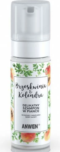 Penasti šampon za suho in občutljivo lasišče, za ženske, Anwen Peach & Coriander, 170 ml