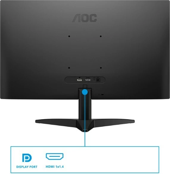 Monitor 23,8" IPS 144Hz FHD HDMI DP, črn, AOC 24B36X s HDMI kablom