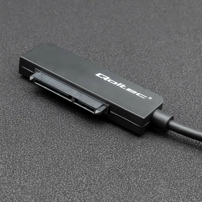 Adapter za SSD/HDD Qoltec 52269, 2,5", USB-C, 2TB, črn