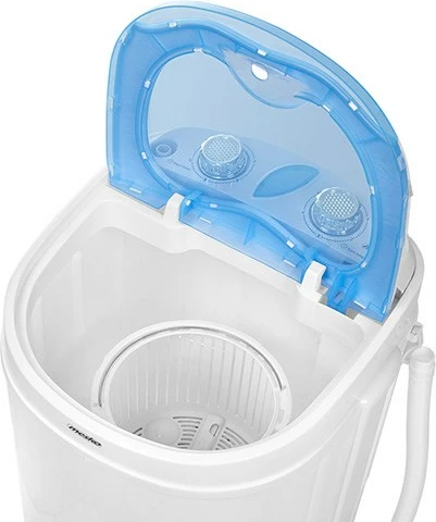 Mini pralni stroj, Mesko Home MS 8053, 150 W, 3 kg, bel/moder