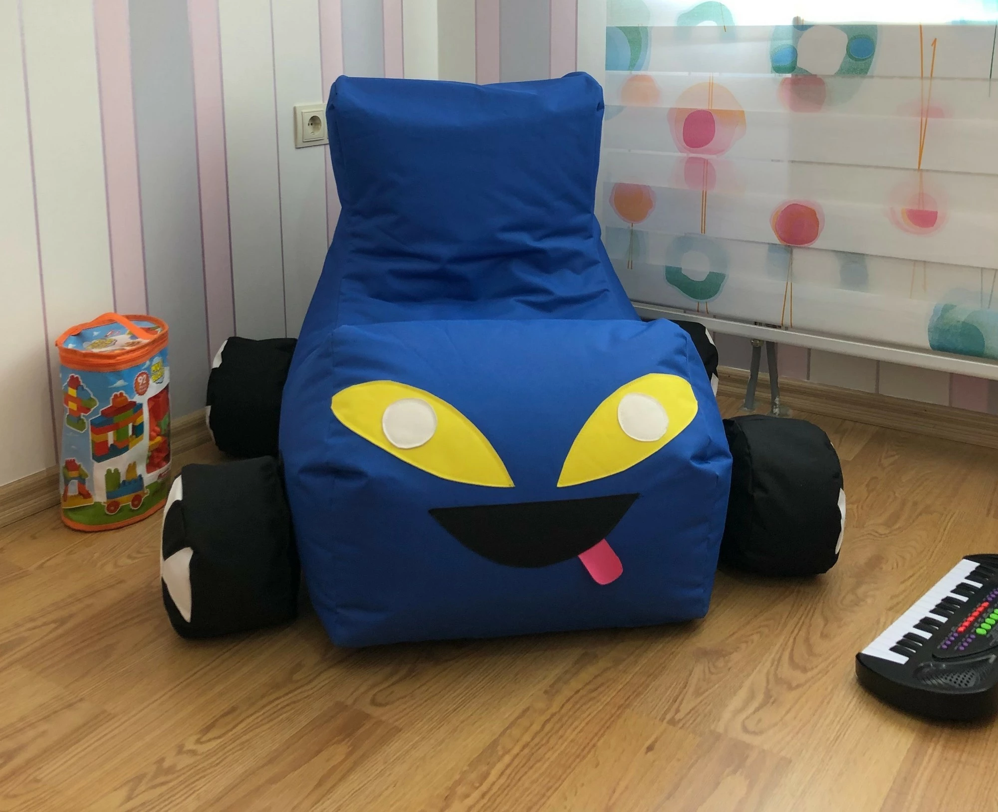 Sedežna vreča v obliki avtomobila, modra, Atelier del Sofa