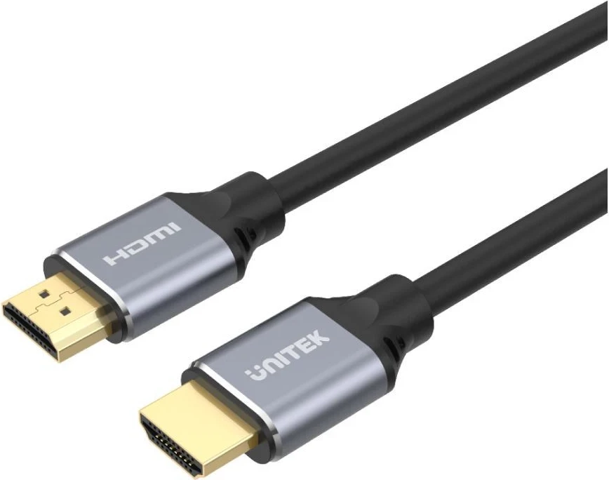 HDMI kabel 2 m, črn / sivi, Unitek