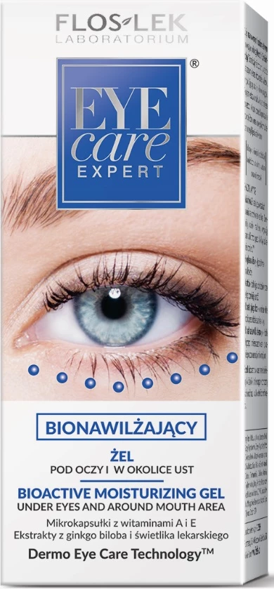 Hidratacijski gel za oči in ustnice Floslek Eye Care Expert, 30 ml