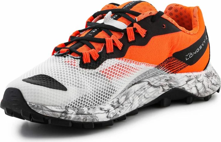 Gorski tekaški čevlji, Merrell MTL Long Sky 2, beli in oranžni