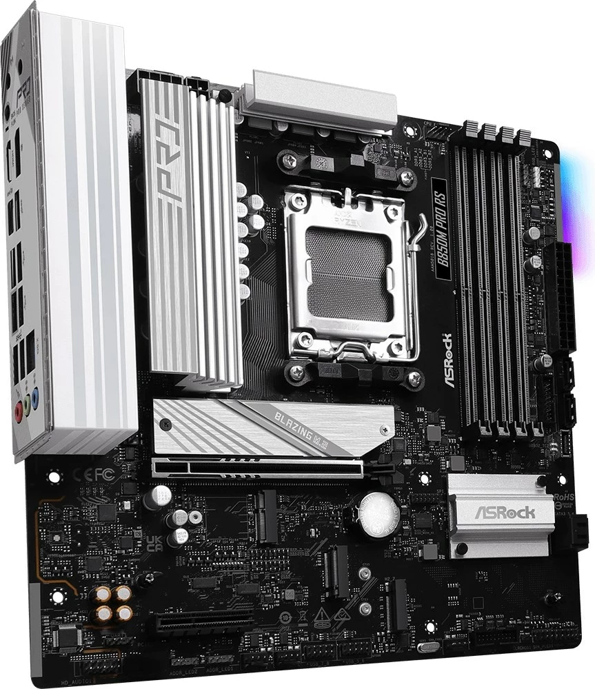 Plošča za matično ploščo Asrock B850M Pro RS, Socket AM5, micro ATX, črna