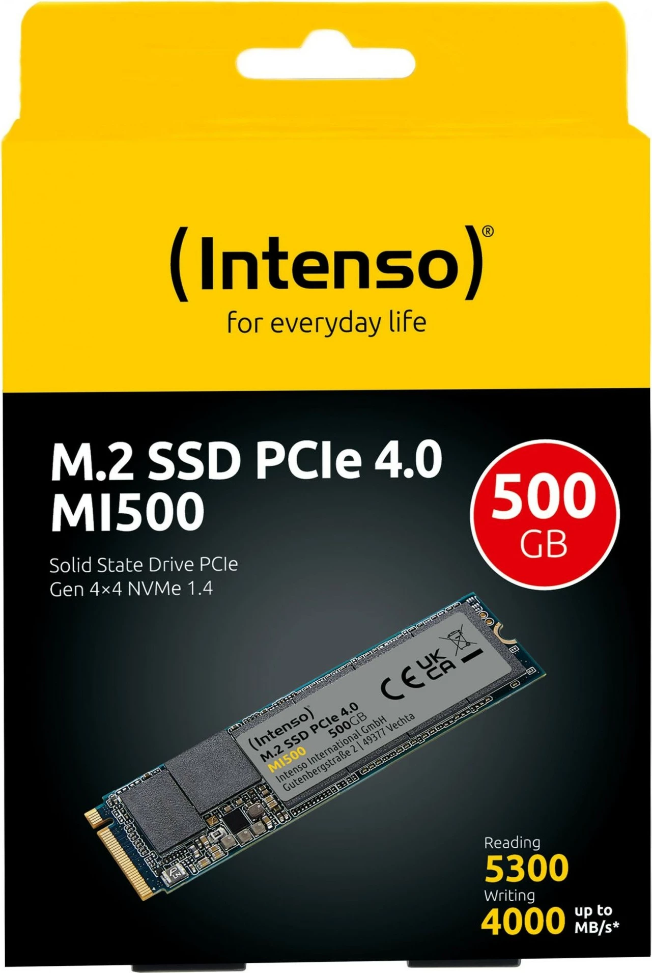 SSD, 500 GB, M.2, 5300 MB/s Intenso MI500