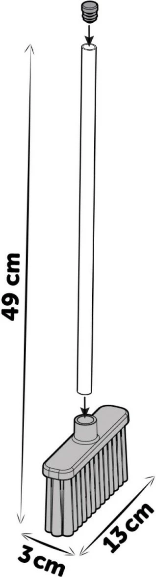 Set za čiščenje igrač Smoby 7600330323, plastika, rjava/siva/bela