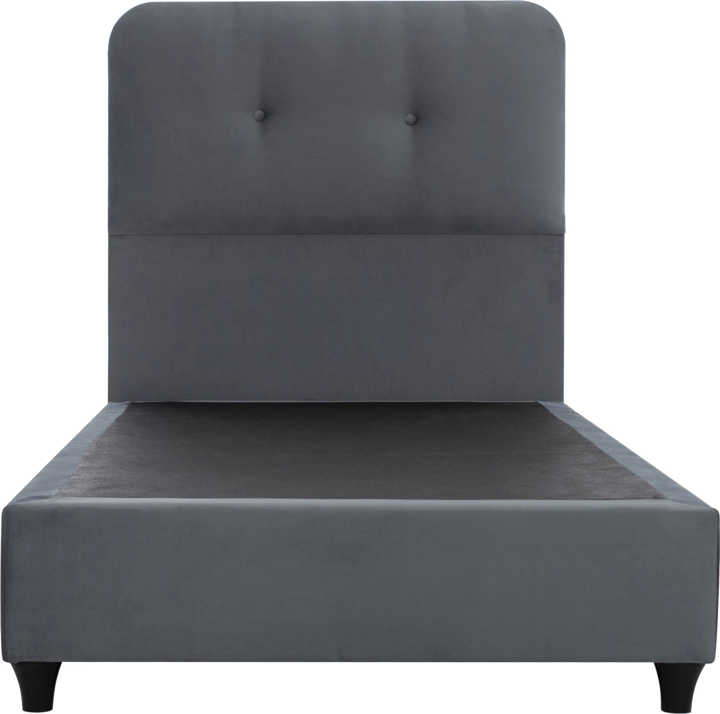 Postelja DOLORES FH649.10 siva žamet 90x200 cm