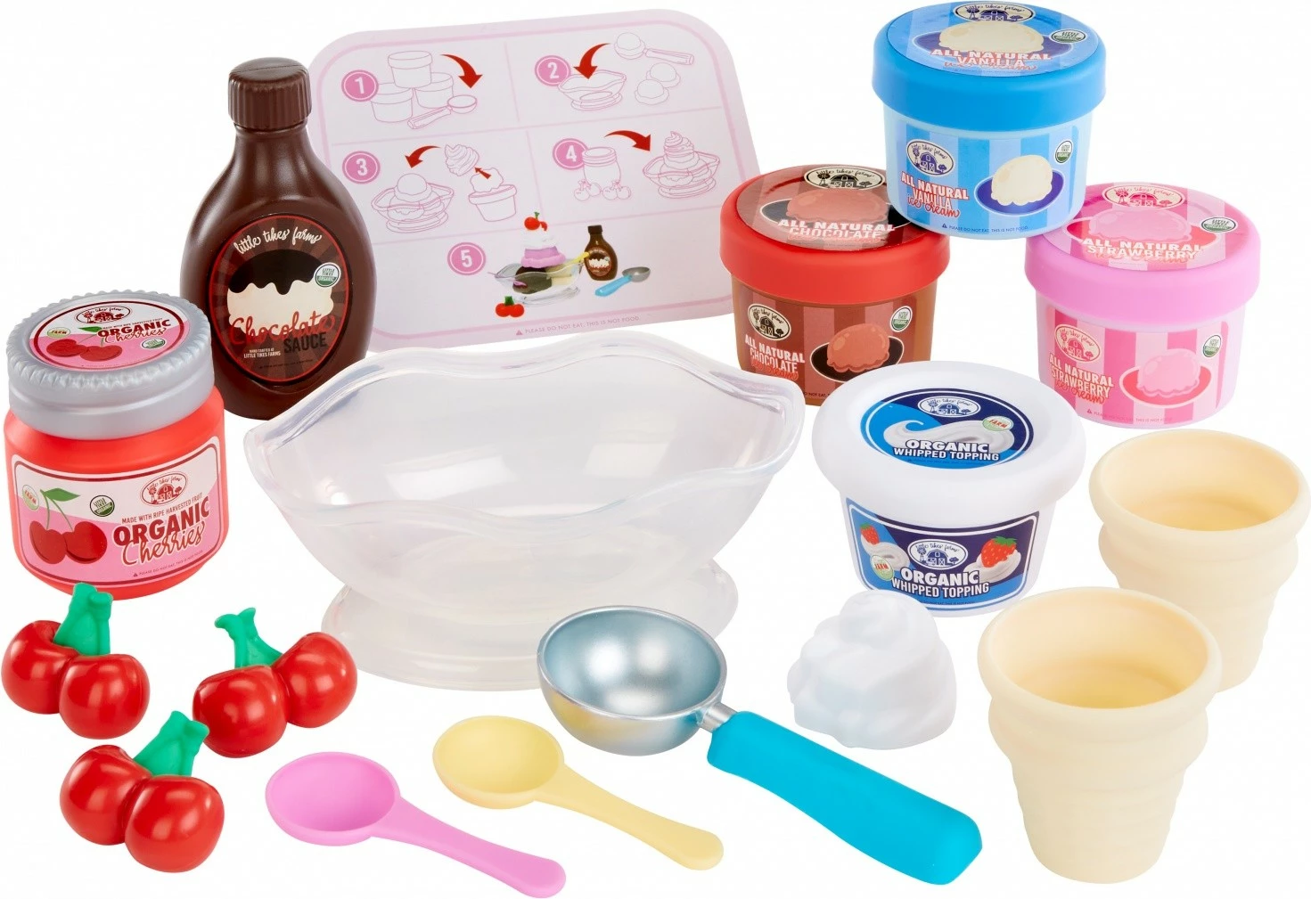 Igralni set za sladoled Little Tikes Creative Chefs, 17 dodatkov, večbarven