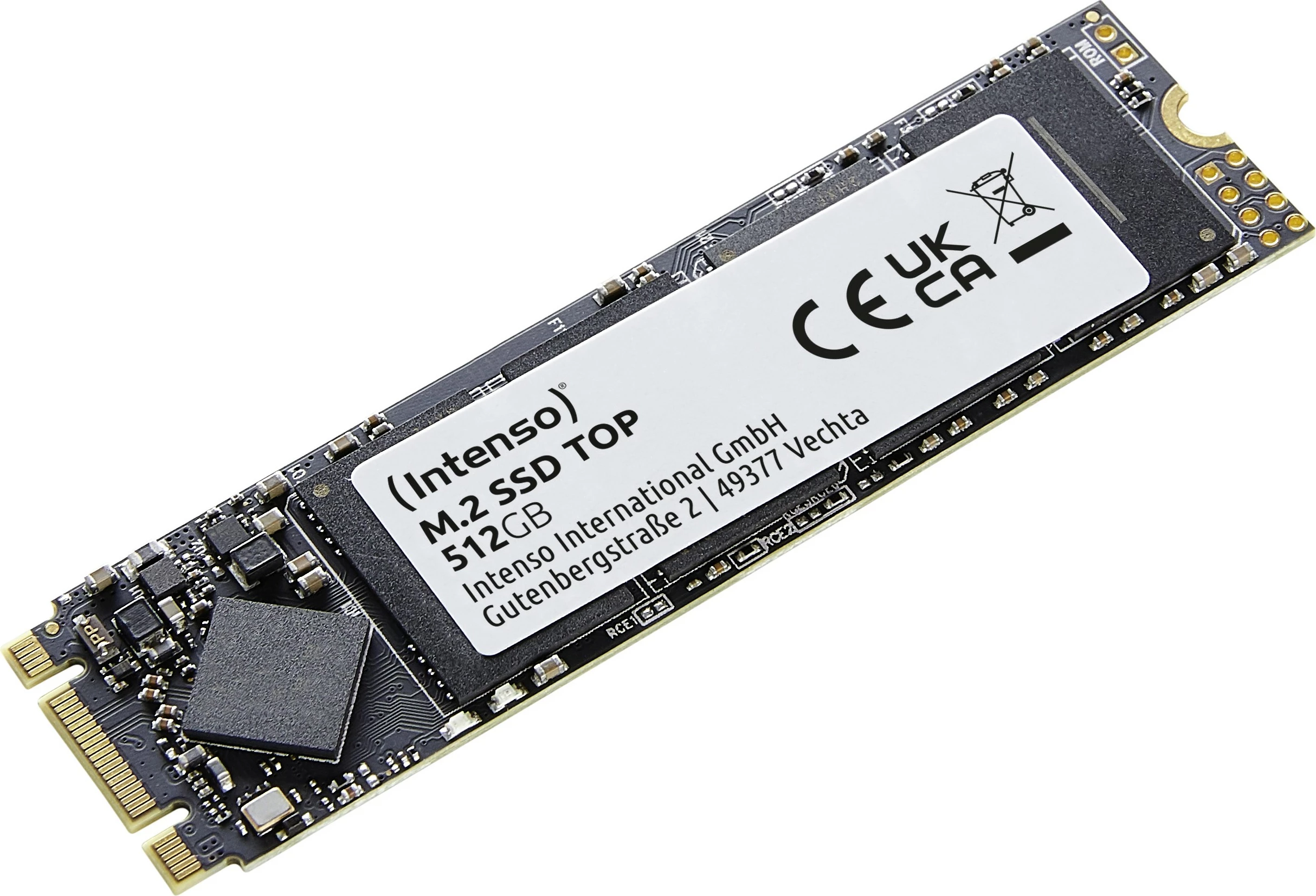 SSD M.2 512 GB, SATA III, 520 MB/s, zelen, Intenso Top