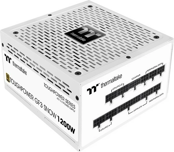 Visokozmogljivi napajalnik Thermaltake Toughpower GF3 Snow 1200W, 80 PLUS Gold, ATX 3.0, bel