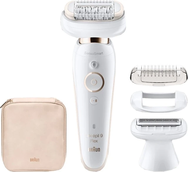 Epilator Braun 9002, bel / zlat