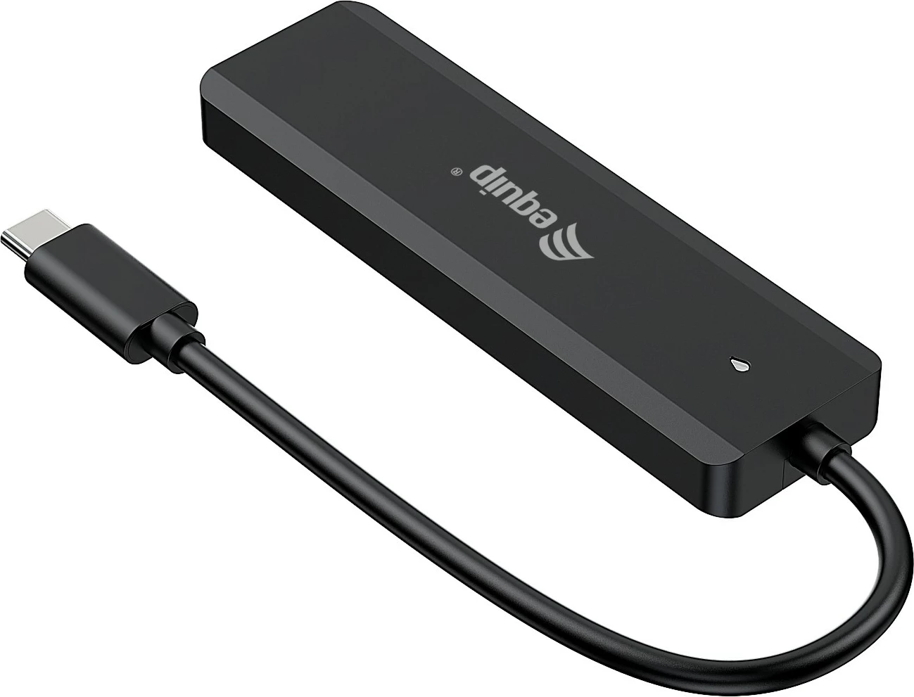 USB razdelilec Equip 128966, 4 priključki, USB-C/USB-A, 10Gbps, črn