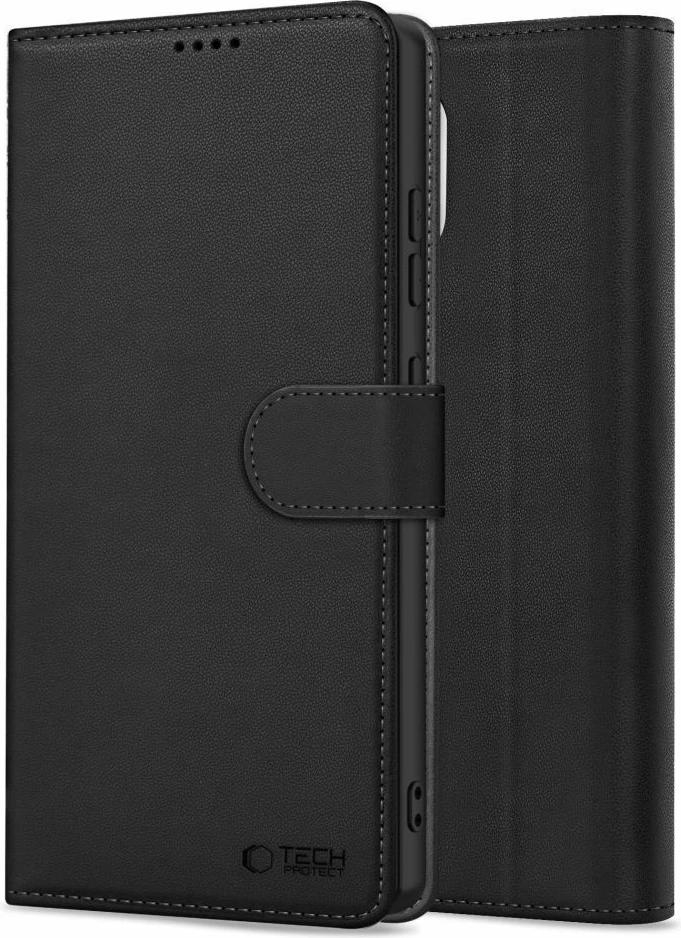 Ovitek za telefon z denarnico Tech-Protect Wallet za Nothing Phone 3A, mat črn