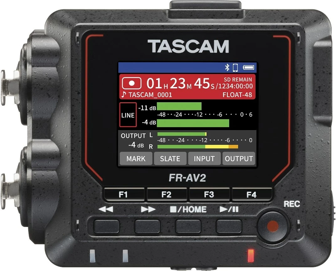 Prenosni avdio snemalnik TASCAM FR-AV2, 2 kanala, MicroSDHC, USB Type-C, črn