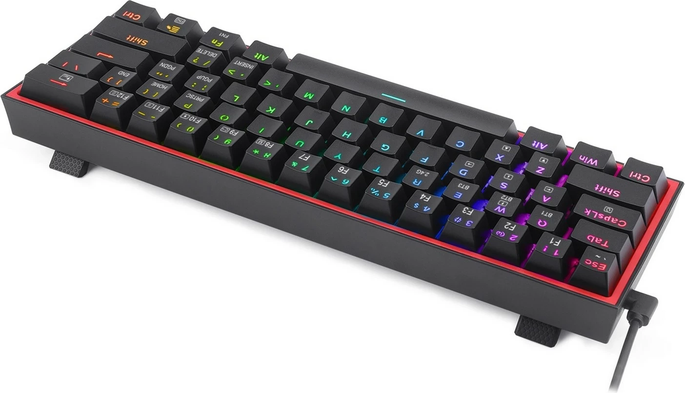 Mekani igralni/uradni RGB brezžični/žični tipkovnica Redragon K616 Fizz PRO, Red switch, črna