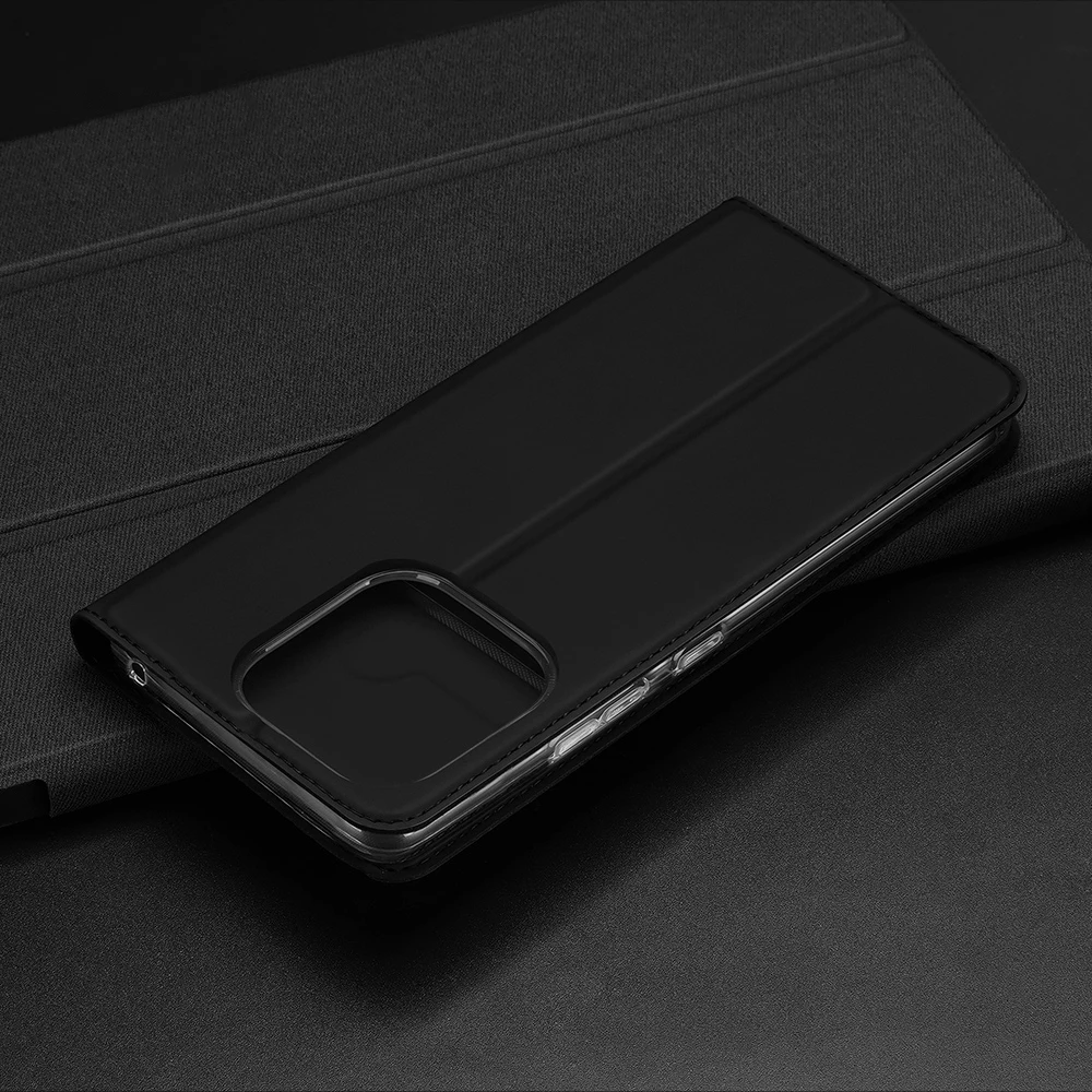 Zaščitni ovitek Dux Ducis Skin Pro za Xiaomi Redmi 11A / Poco C55 / Redmi 12C, z vložkom za kartice, stojalom, črn