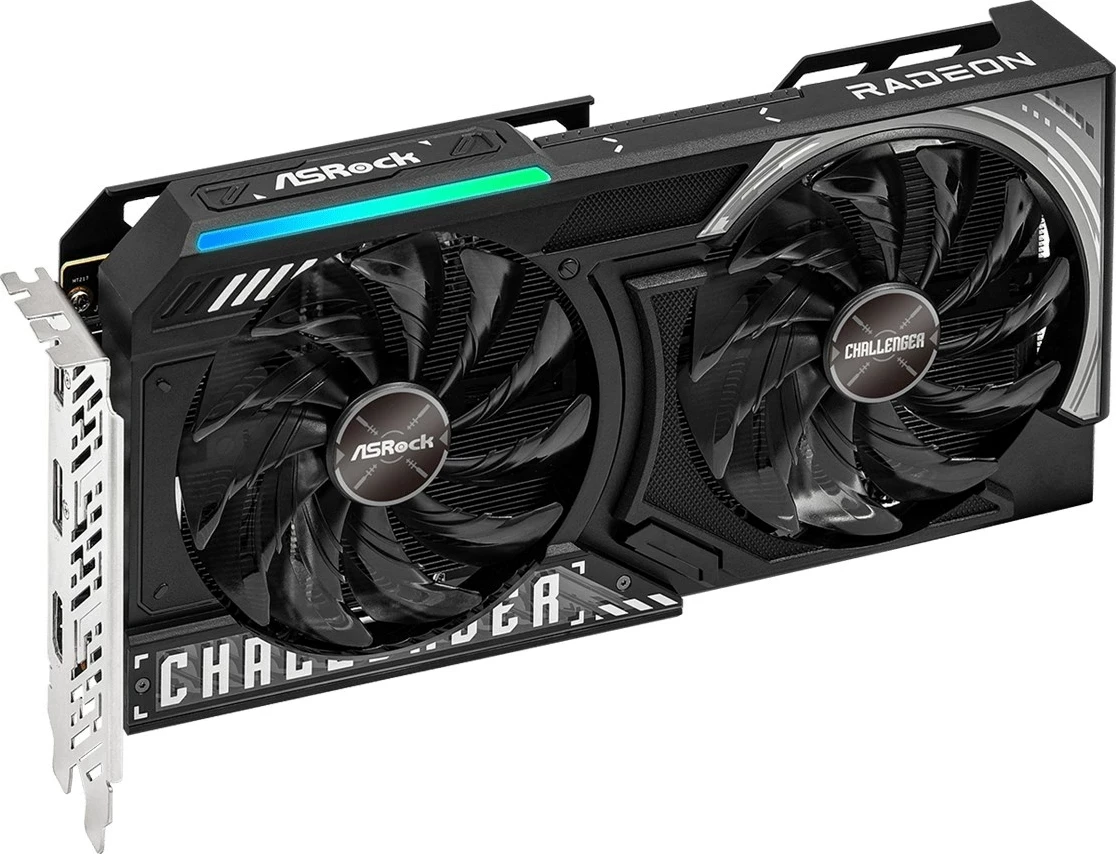 Grafična kartica Asrock AMD Radeon RX 9060 XT Challenger, 16 GB GDDR6, črn
