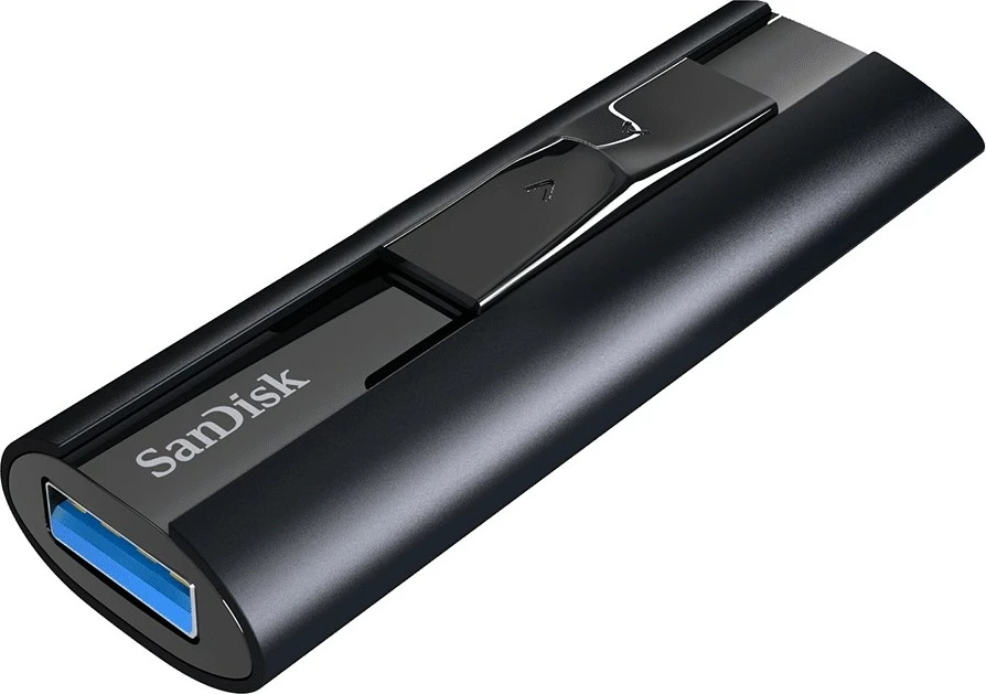 USB ključek SanDisk Extreme PRO 1 TB, USB Type-A, 3.2 Gen 1, 420 MB/s, drsni, črn