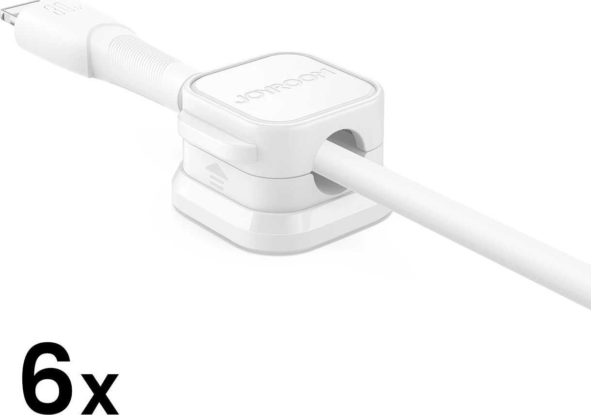 Magnetni organizator kablov Joyroom JR-ZS368, 6 kosov, bel