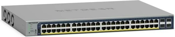 Upravljan L2/L3/L4 Gigabit Ethernet stikalo PoE, NETGEAR GS728TP, sivo