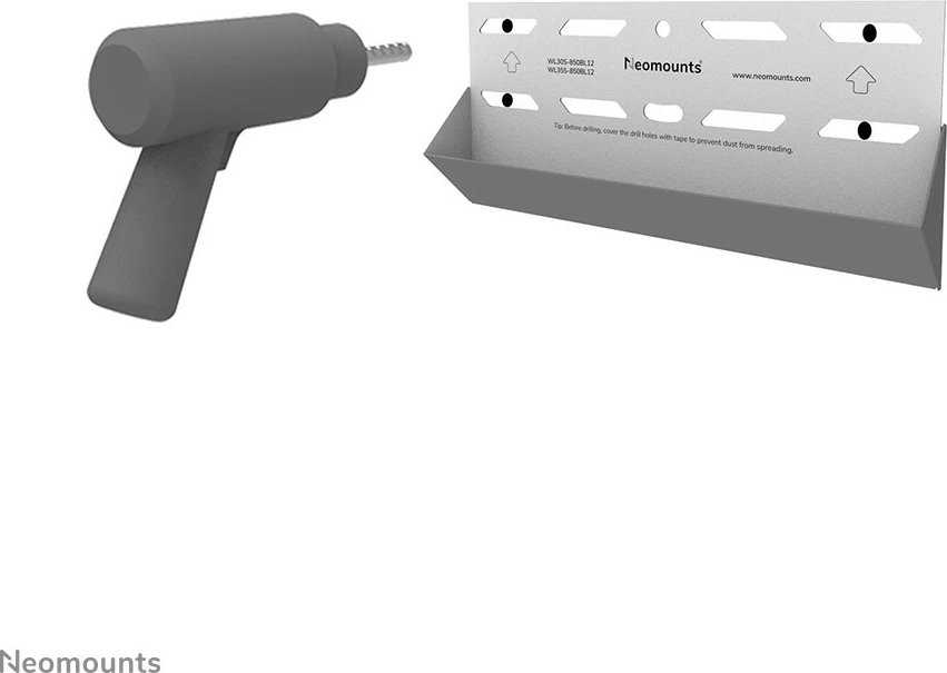 Stenski nosilec za TV, Newstar WL30S-850BL12, fiksni, 24–65 inch, jeklo, črn