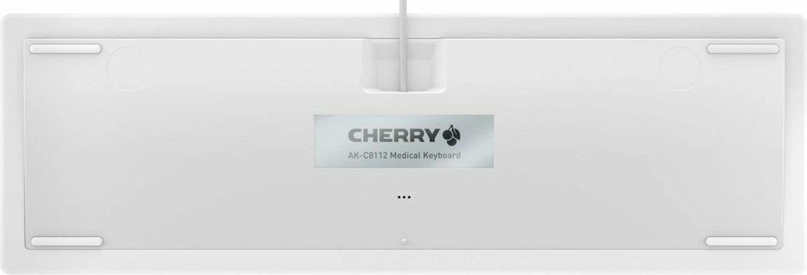 Ergonomska medicinska tipkovnica Cherry AK-C8112, polna velikost, žična, USB, škarjaste tipke, QWERTZ, bela