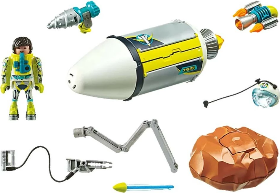 Komplet igrač Playmobil Space 71369 Meteor Destroyer, 53 kosov