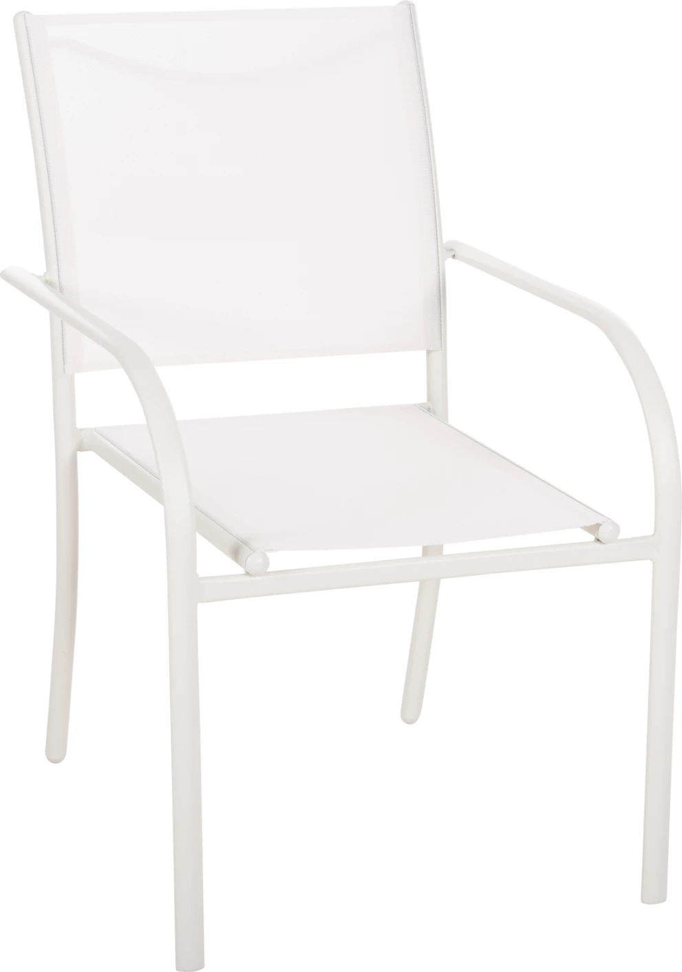 Zunanji naslanjač REDAN FH5976.02 bel kovinski-beli tekstilen 56x60x88Hcm