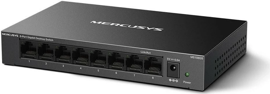 Neupravljan preklopnik Mercusys MS108GS, 8 LAN vrat
