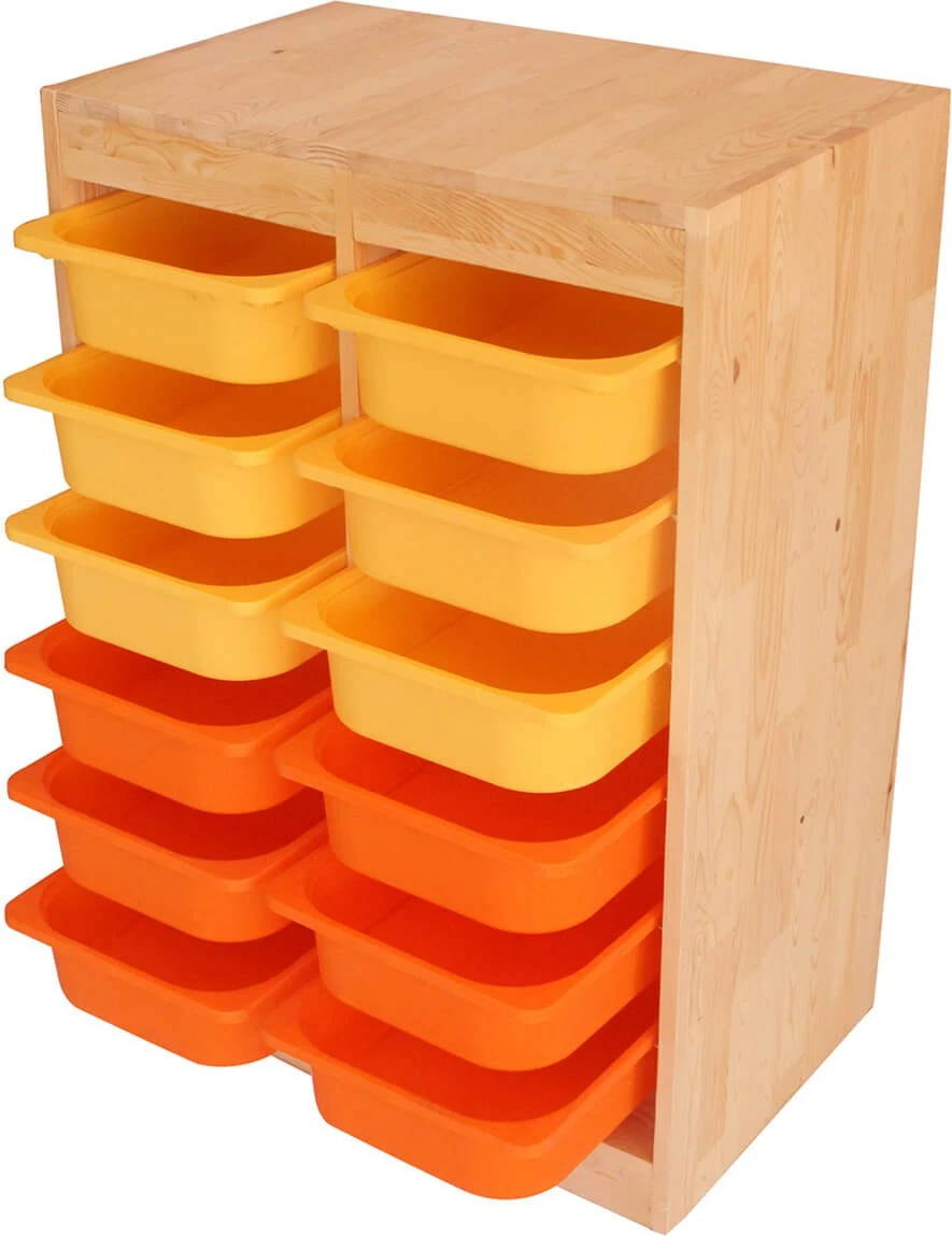 Večnamenska omara, vertikalni organizator, hrastova barva Skye Decor