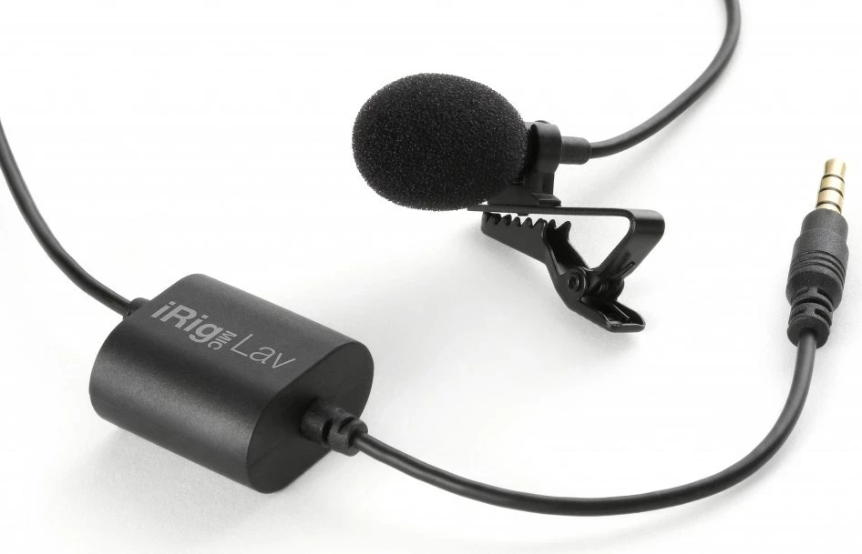 Klapni mikrofon iRig Mic Lav, črn