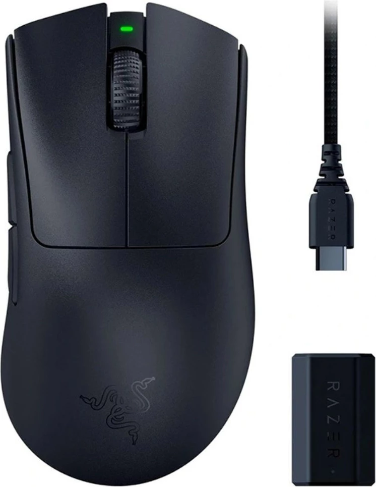 Gaming brezžična miška Razer DeathAdder V3 Pro RZ01-04630300-R3WL, standardna, črna