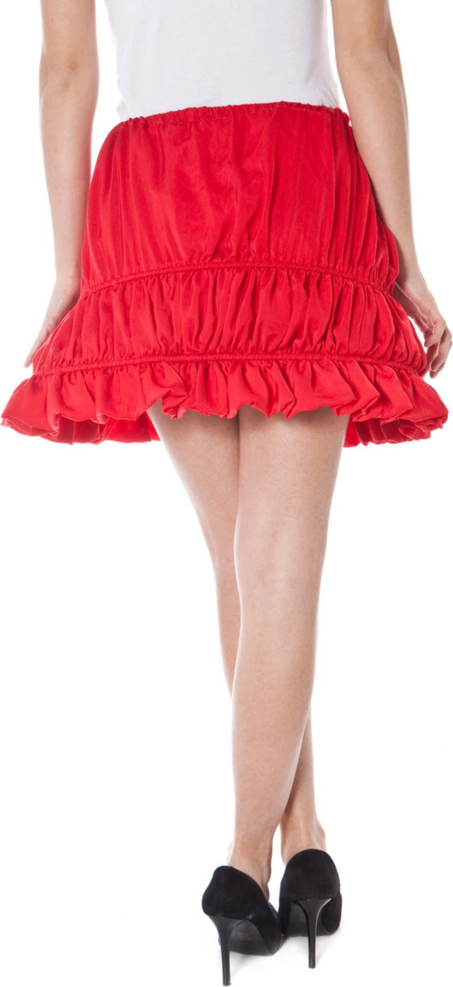 Kratko balon krilo za ženske, rdeče, DENNY ROSE